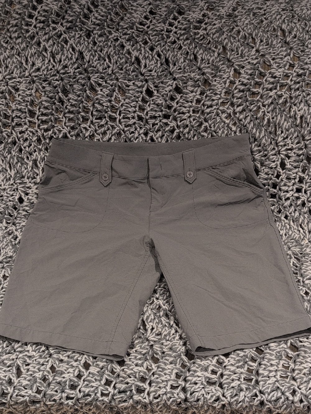 ๐๏ธ Lolรฉ Stretch Outdoor Shorts | Sandy Neutral Beige | Travel + size 12